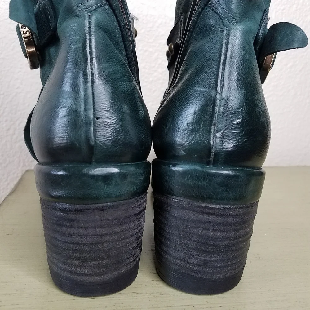 A.S.98 Salzburg Boots in Dark Teal - Picture 8 of 12